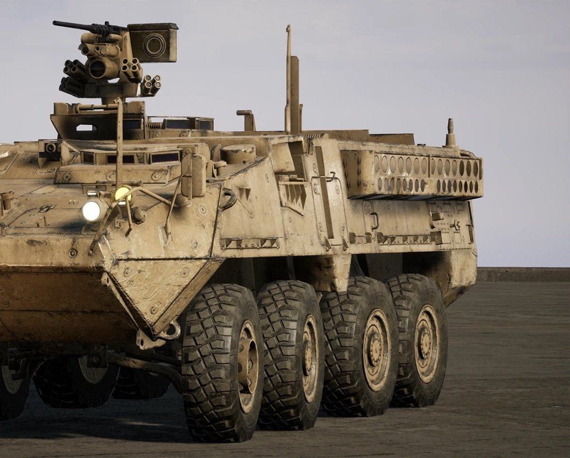 Military Vehicles virtual production standing set — angle 59 on the L.A. & ABQ Castle Studios stage
