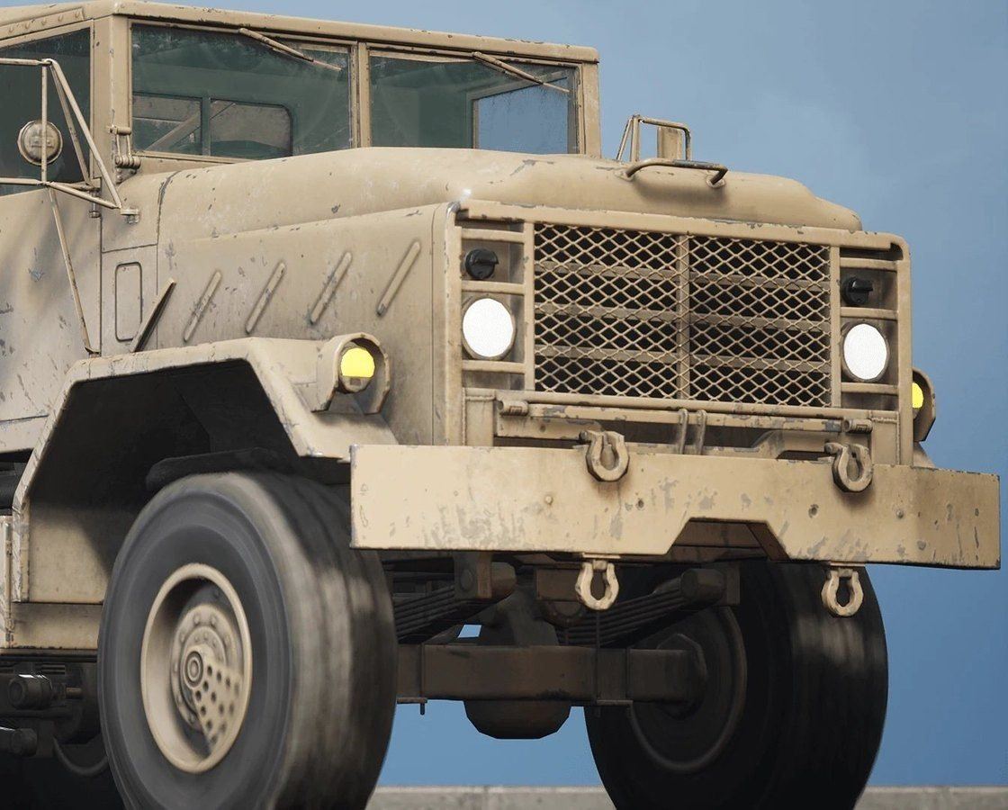 Military Vehicles virtual production standing set — angle 79 on the L.A. & ABQ Castle Studios stage