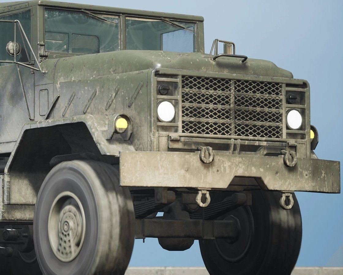 Military Vehicles virtual production standing set — angle 87 on the L.A. & ABQ Castle Studios stage