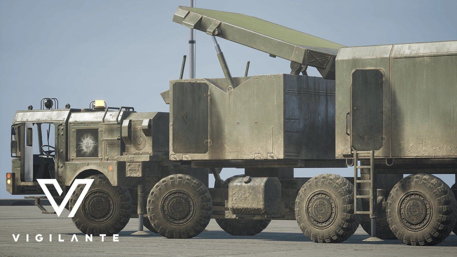 Military Vehicles virtual production standing set — angle 92 on the L.A. & ABQ Castle Studios stage