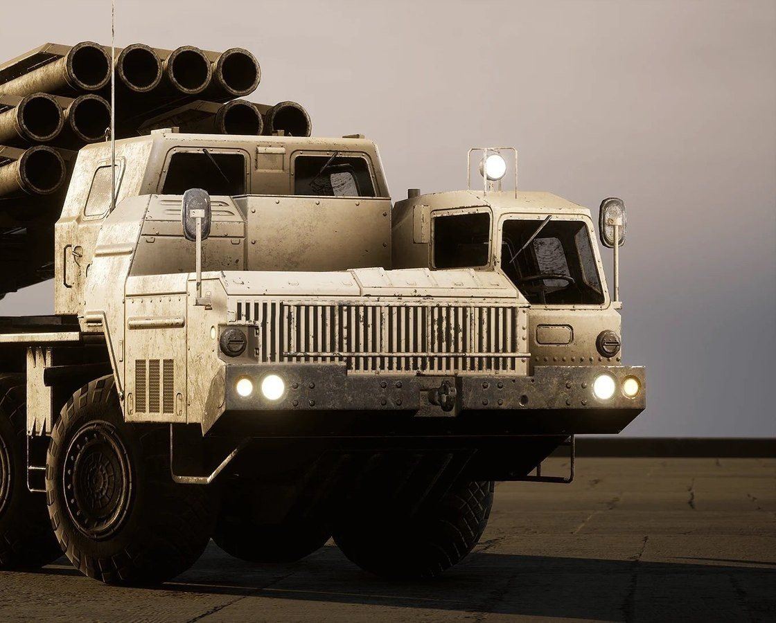 Military Vehicles virtual production standing set — angle 94 on the L.A. & ABQ Castle Studios stage