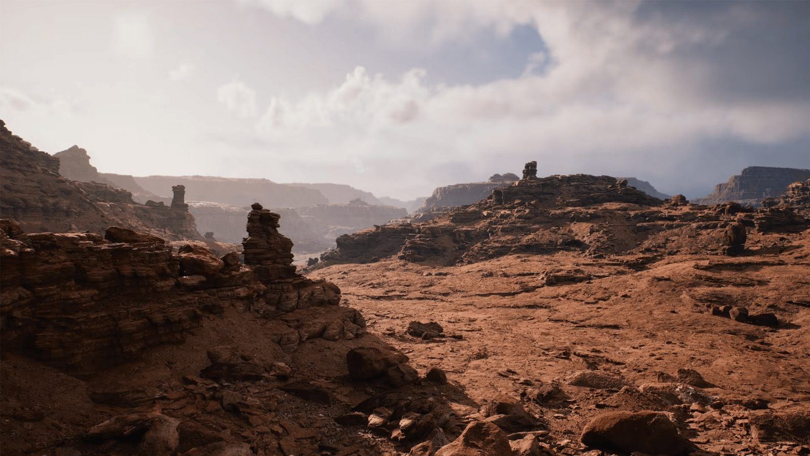 Moab Desert virtual production standing set — angle 5 on the L.A. & ABQ Castle Studios stage