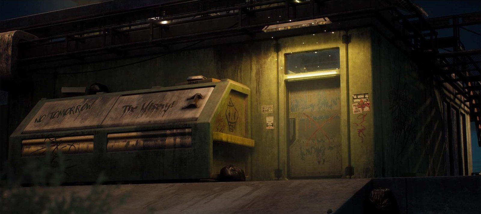 Nova Space Burgers virtual production standing set — angle 9 on the L.A. & ABQ Castle Studios stage