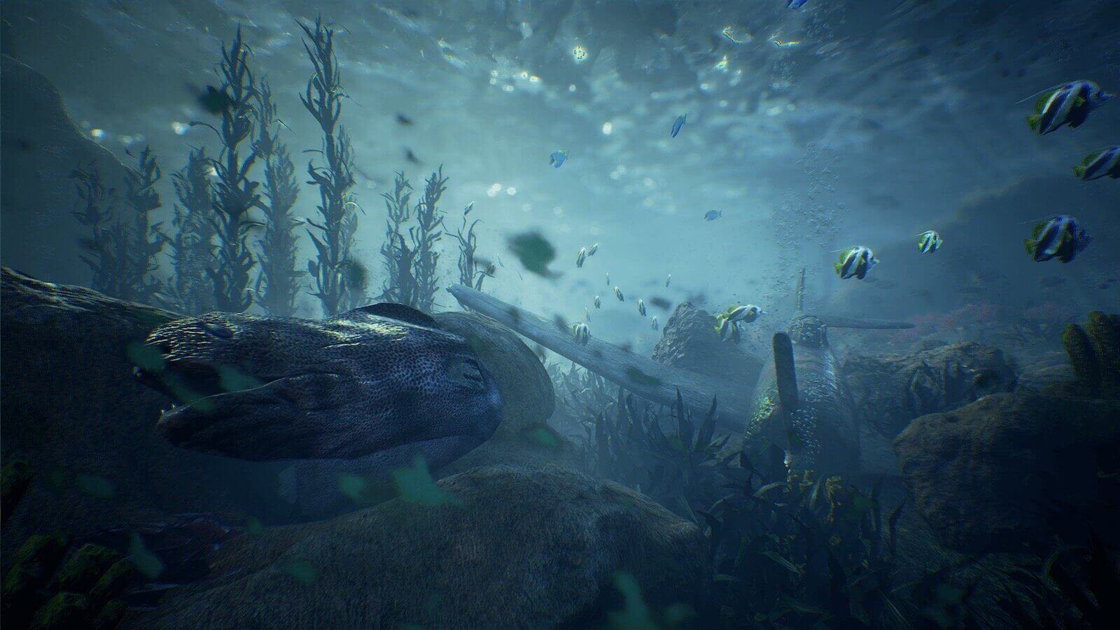Ocean Floor virtual production standing set — angle 2 on the L.A. & ABQ Castle Studios stage
