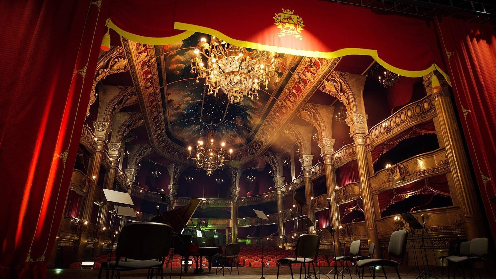 Opera House virtual production standing set — angle 11 on the L.A. & ABQ Castle Studios stage