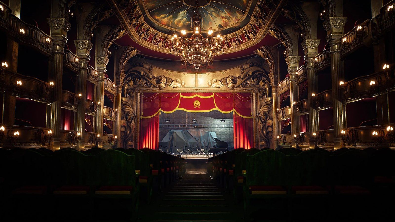 Opera House virtual production standing set — angle 3 on the L.A. & ABQ Castle Studios stage