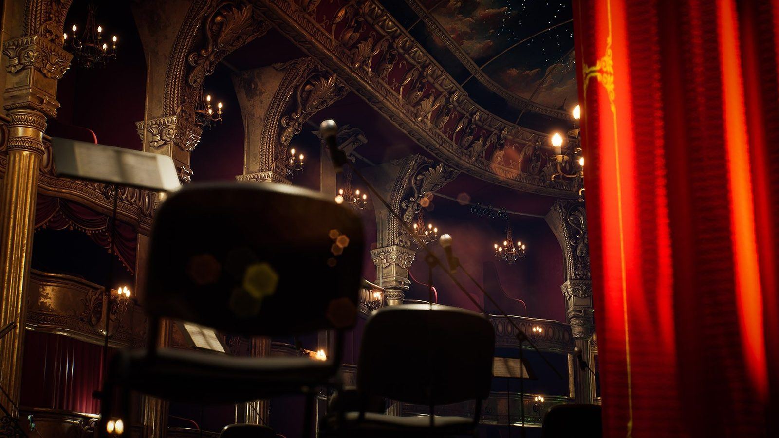 Opera House virtual production standing set — angle 4 on the L.A. & ABQ Castle Studios stage