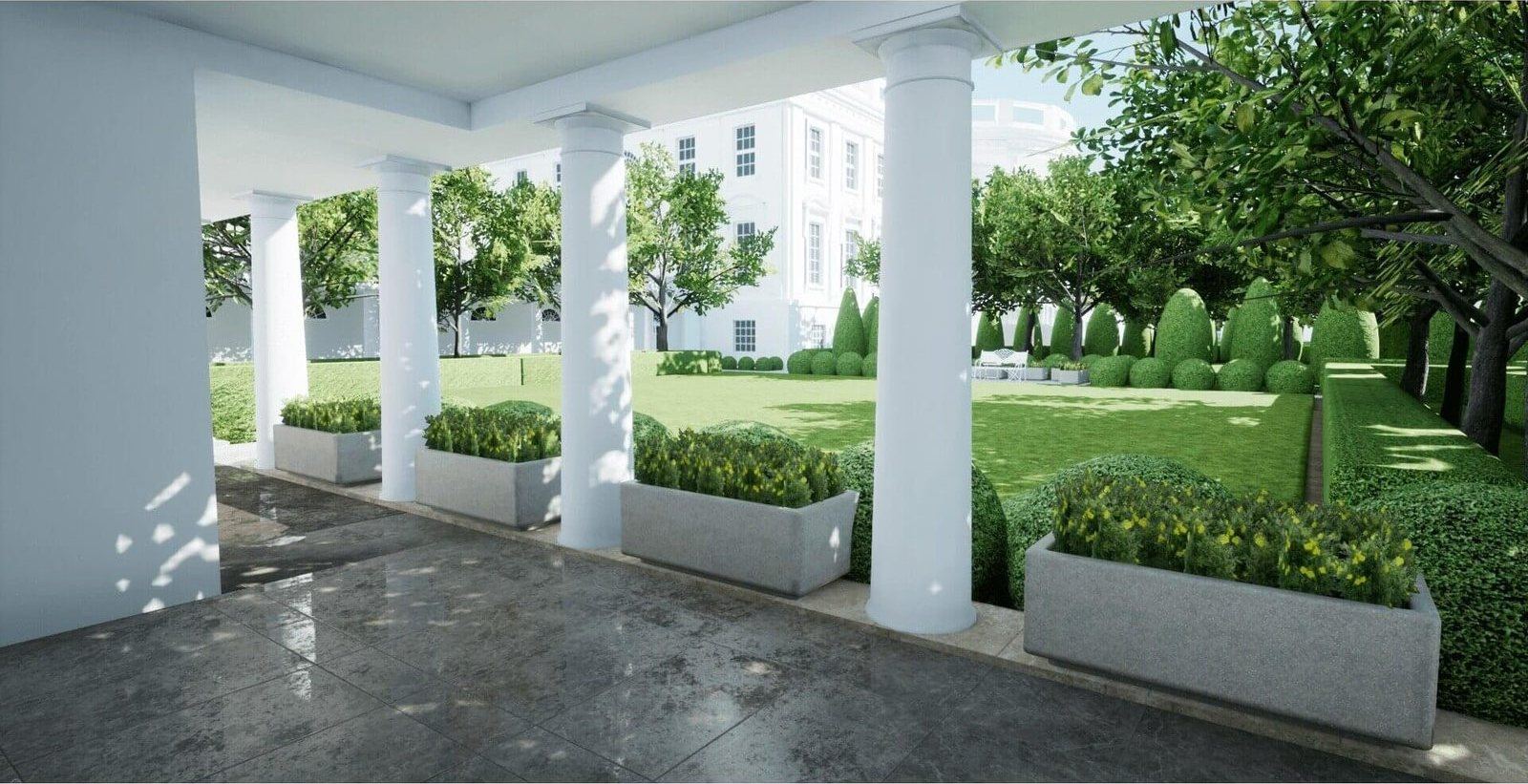 Oval Office & White House virtual production standing set — angle 11 on the L.A. & ABQ Castle Studios stage