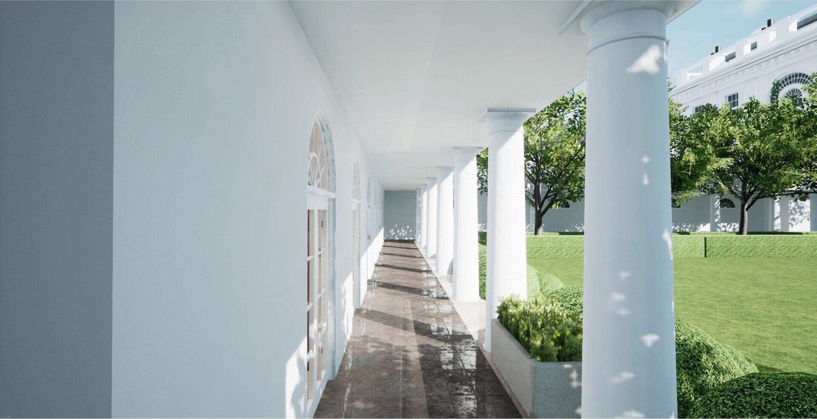 Oval Office & White House virtual production standing set — angle 16 on the L.A. & ABQ Castle Studios stage