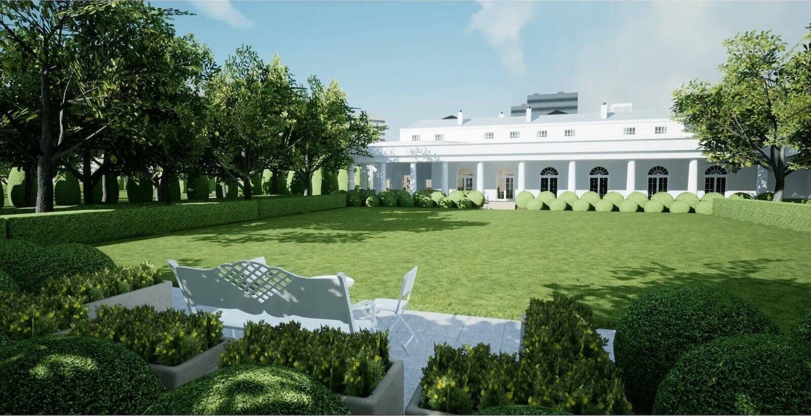 Oval Office & White House virtual production standing set — angle 17 on the L.A. & ABQ Castle Studios stage