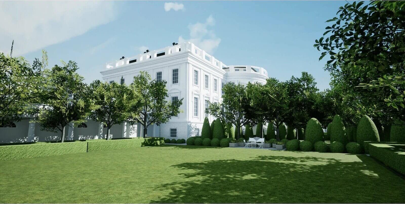 Oval Office & White House virtual production standing set — angle 18 on the L.A. & ABQ Castle Studios stage