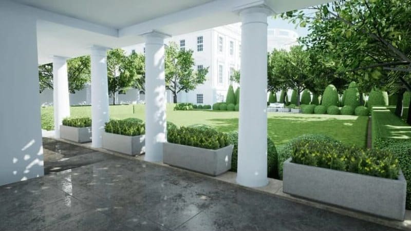 Oval Office & White House virtual production standing set — angle 7 on the L.A. & ABQ Castle Studios stage
