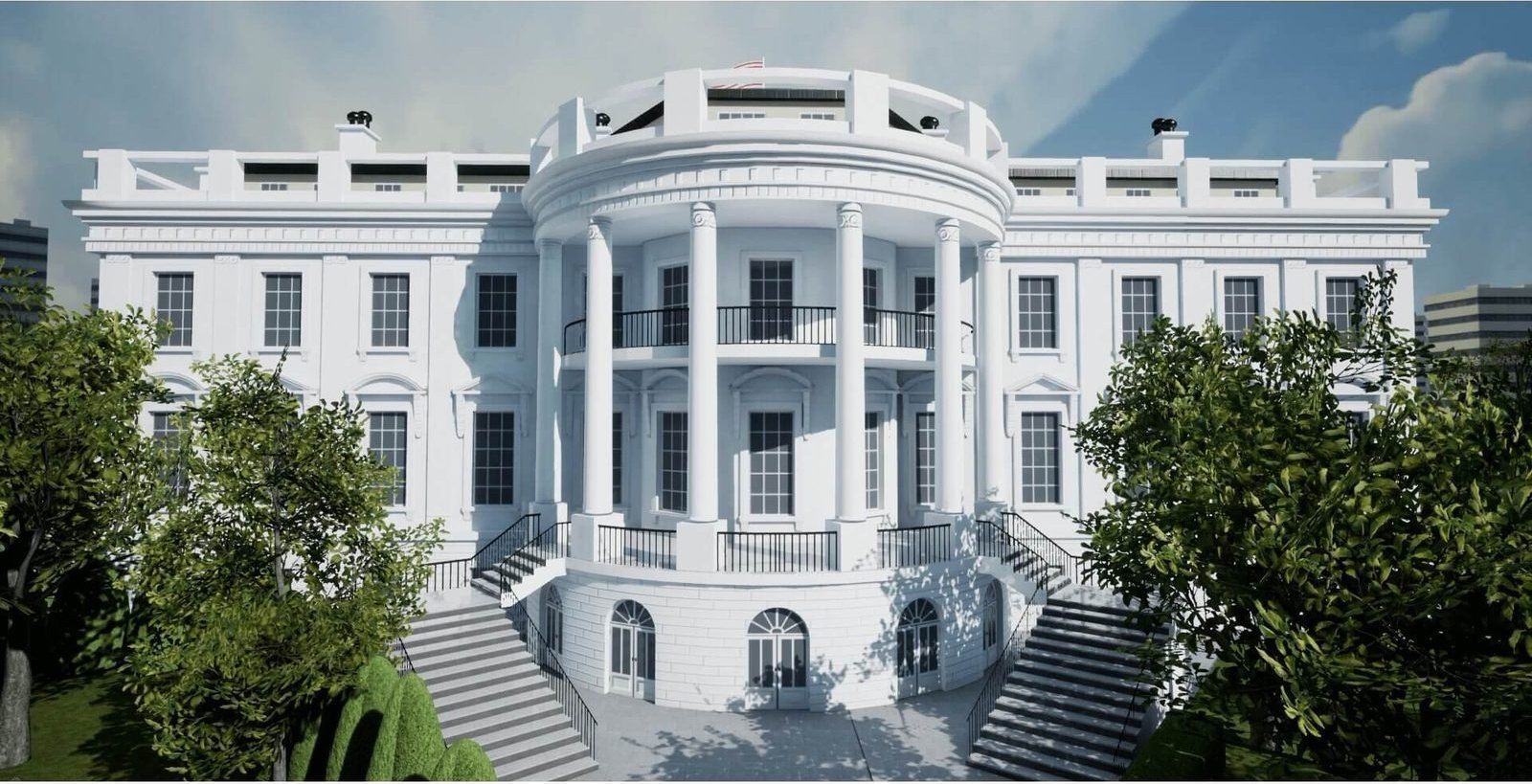 Oval Office & White House virtual production standing set — angle 9 on the L.A. & ABQ Castle Studios stage