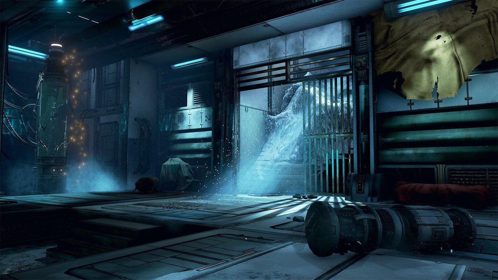 Polar Sci-Fi virtual production standing set — angle 3 on the L.A. & ABQ Castle Studios stage