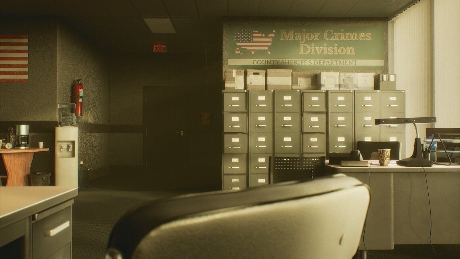 Police Station virtual production standing set — angle 15 on the L.A. & ABQ Castle Studios stage