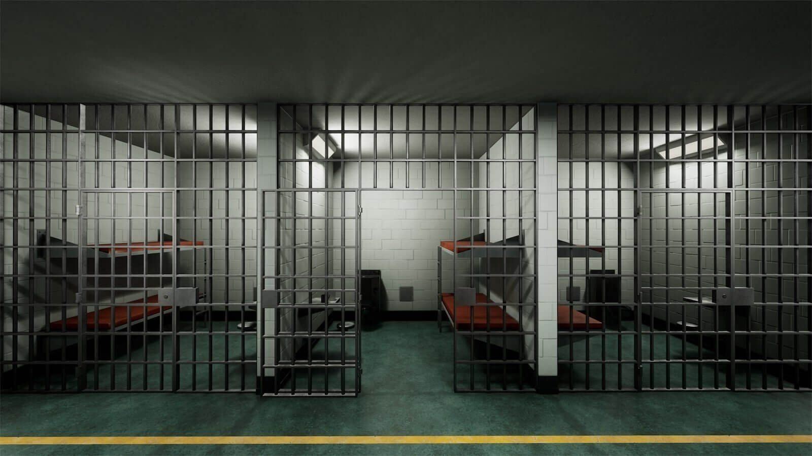Police Station virtual production standing set — angle 19 on the L.A. & ABQ Castle Studios stage