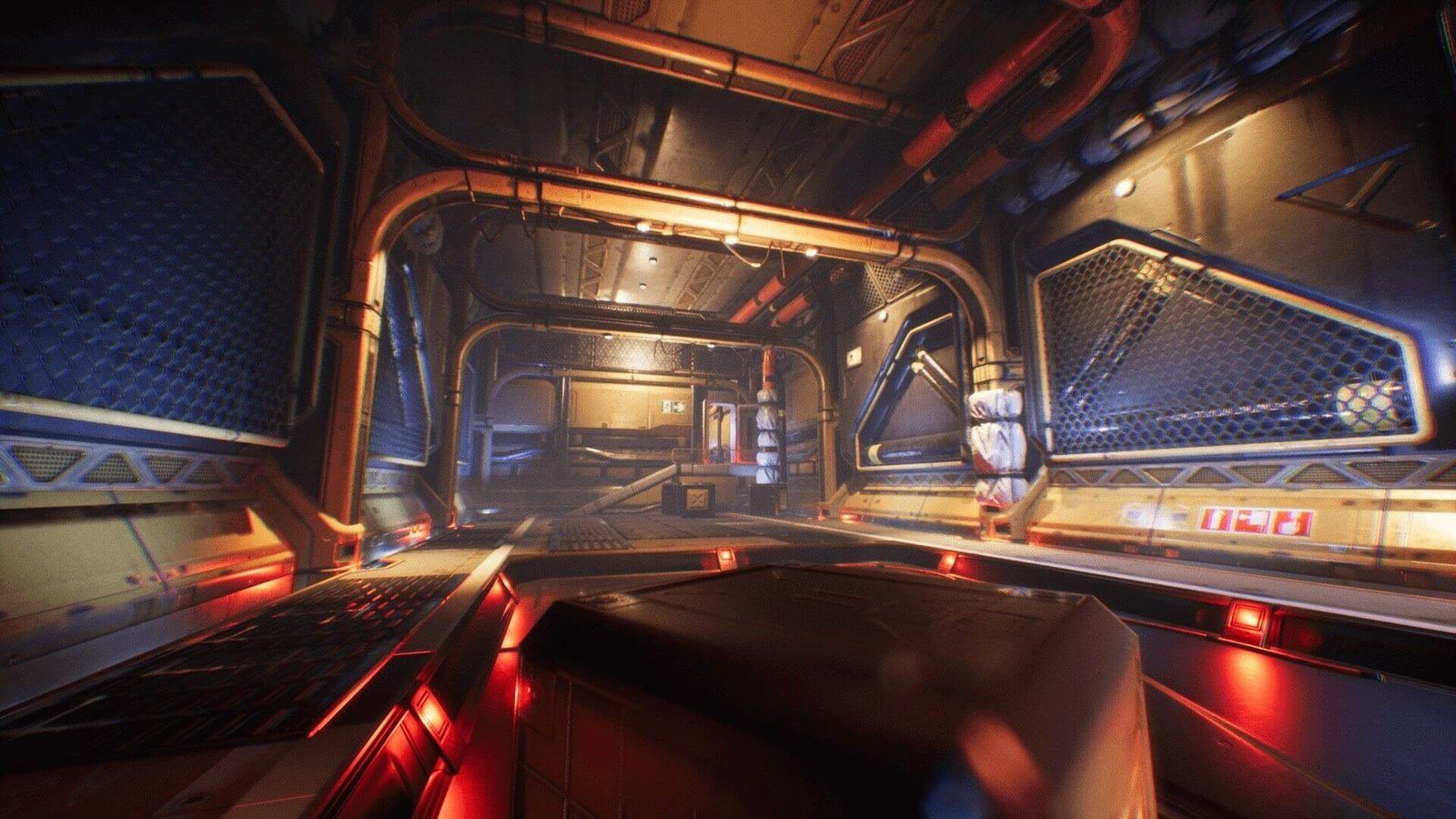Red Spaceship virtual production standing set — angle 4 on the L.A. & ABQ Castle Studios stage