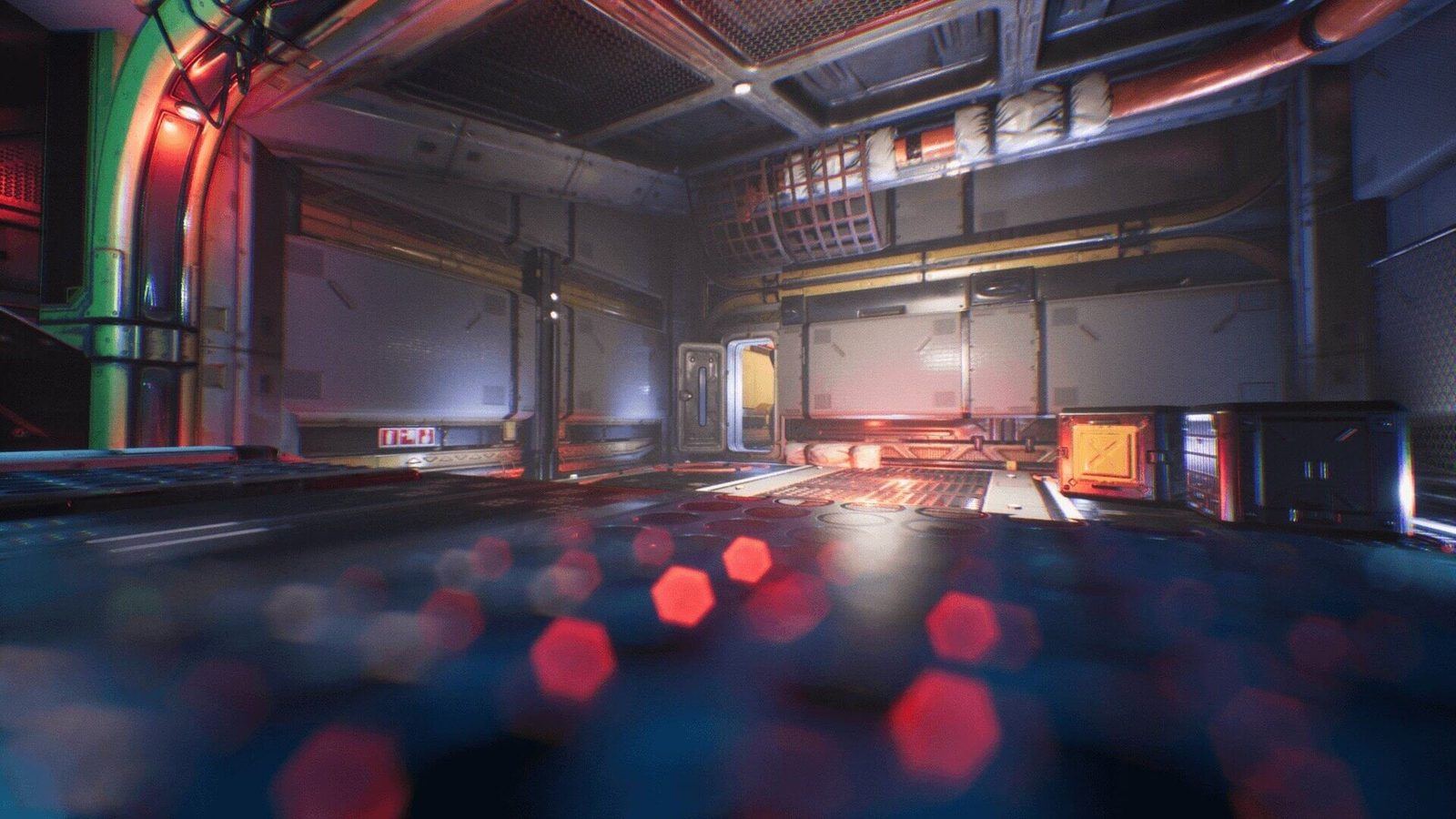 Red Spaceship virtual production standing set — angle 5 on the L.A. & ABQ Castle Studios stage
