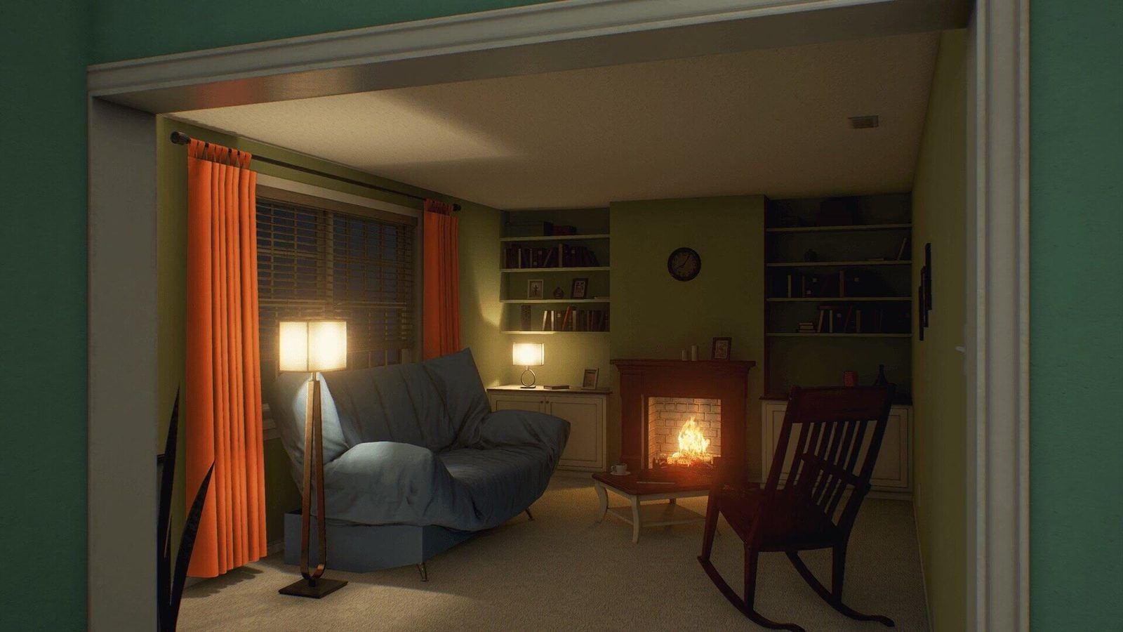 Residential Home virtual production standing set — angle 2 on the L.A. & ABQ Castle Studios stage