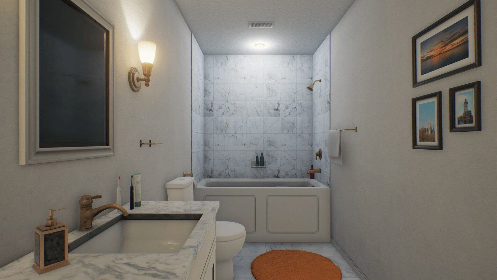 Residential Home virtual production standing set — angle 5 on the L.A. & ABQ Castle Studios stage