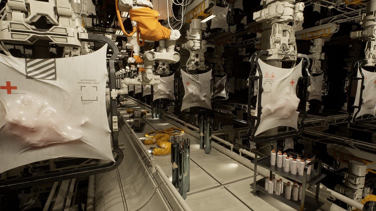 Sci-Fi Laboratory virtual production standing set — angle 5 on the L.A. & ABQ Castle Studios stage