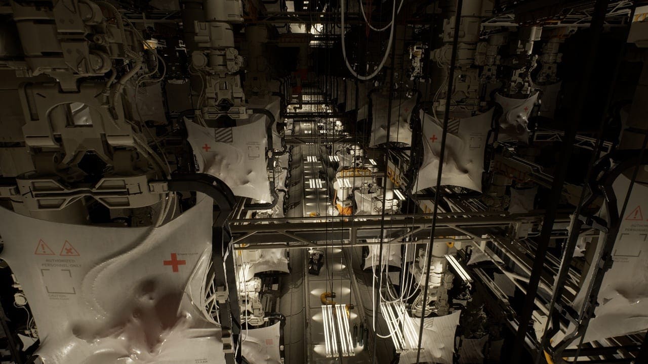 Sci-Fi Laboratory virtual production standing set — angle 6 on the L.A. & ABQ Castle Studios stage