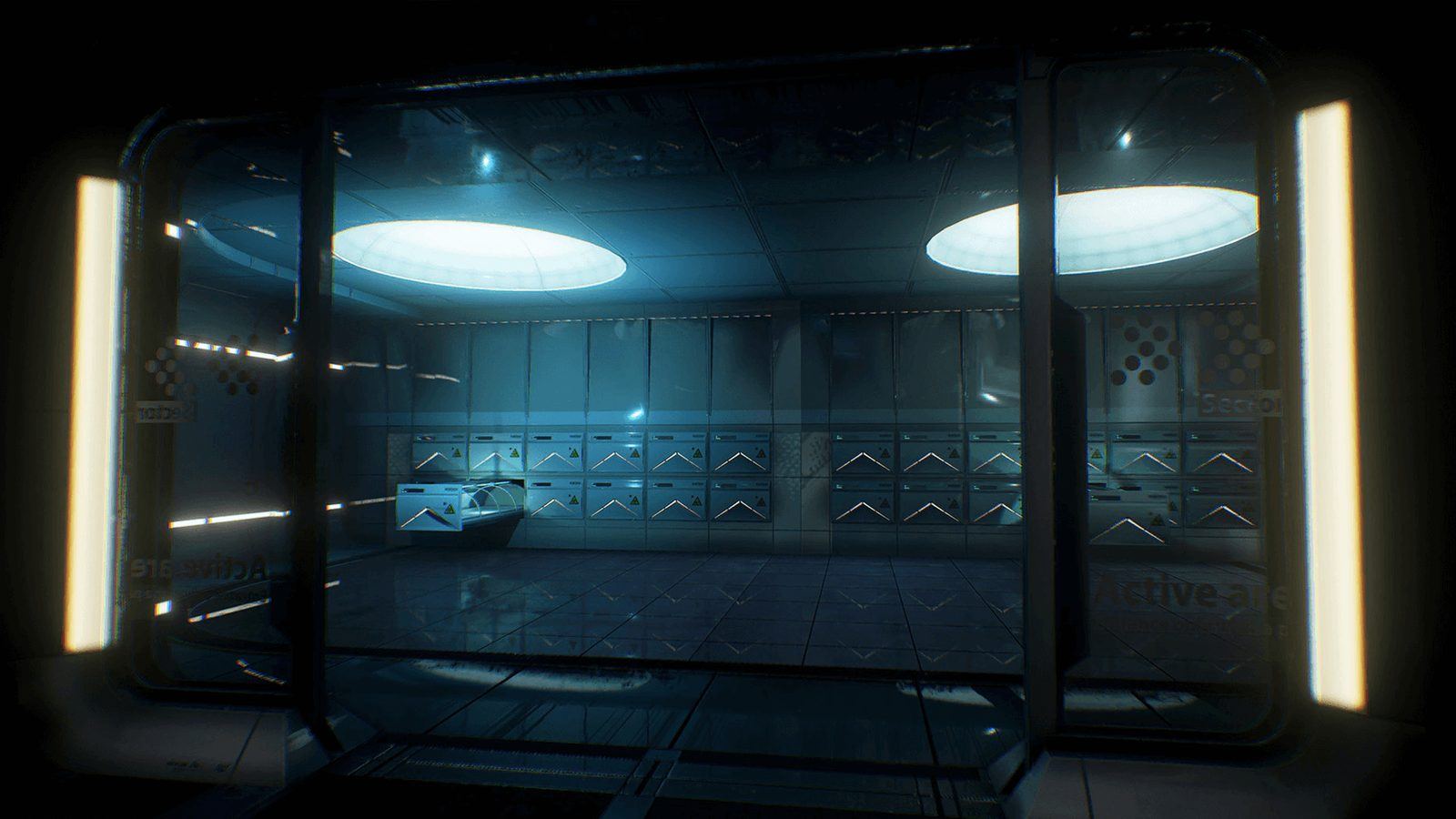 SciFi Hospital virtual production standing set — angle 8 on the L.A. & ABQ Castle Studios stage