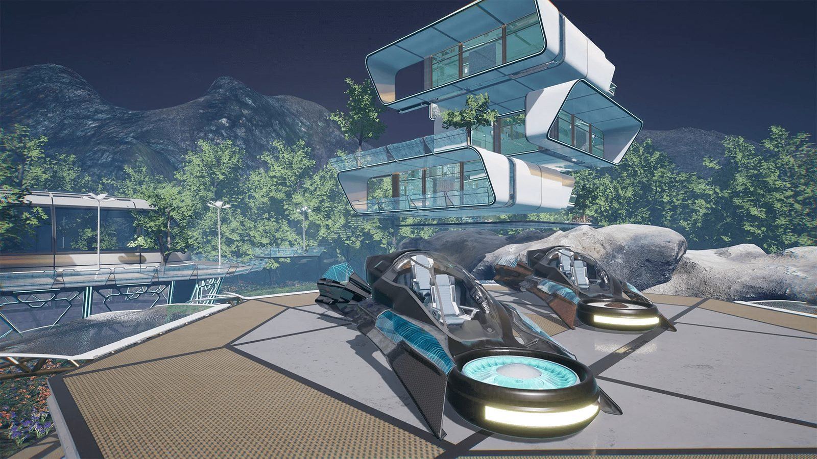 SciFi Village virtual production standing set — angle 11 on the L.A. & ABQ Castle Studios stage