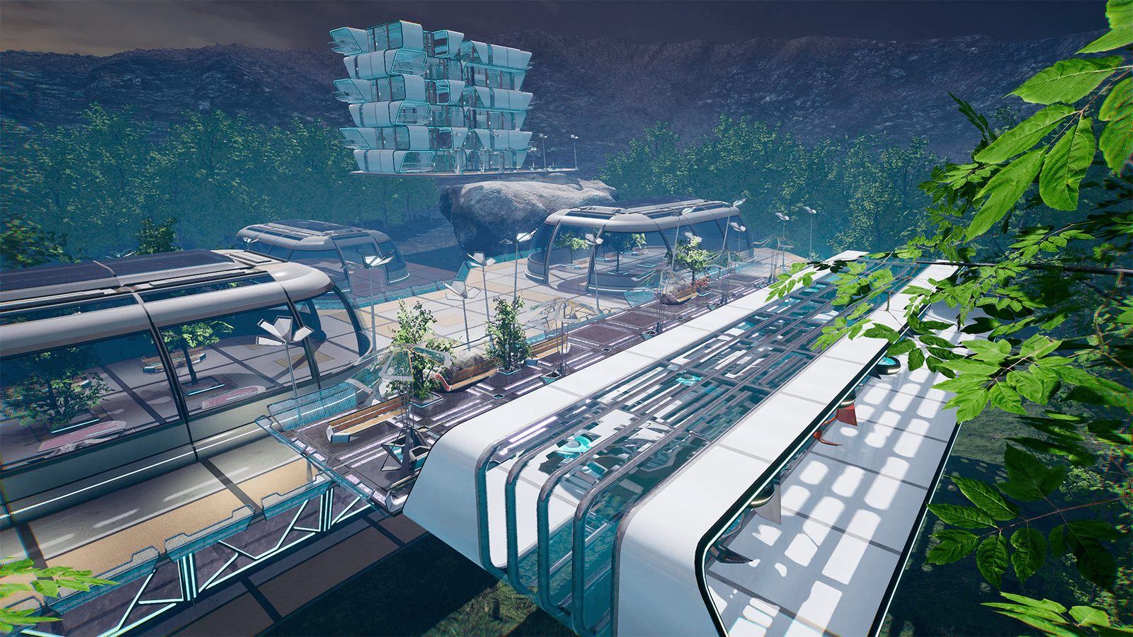 SciFi Village virtual production standing set — angle 8 on the L.A. & ABQ Castle Studios stage
