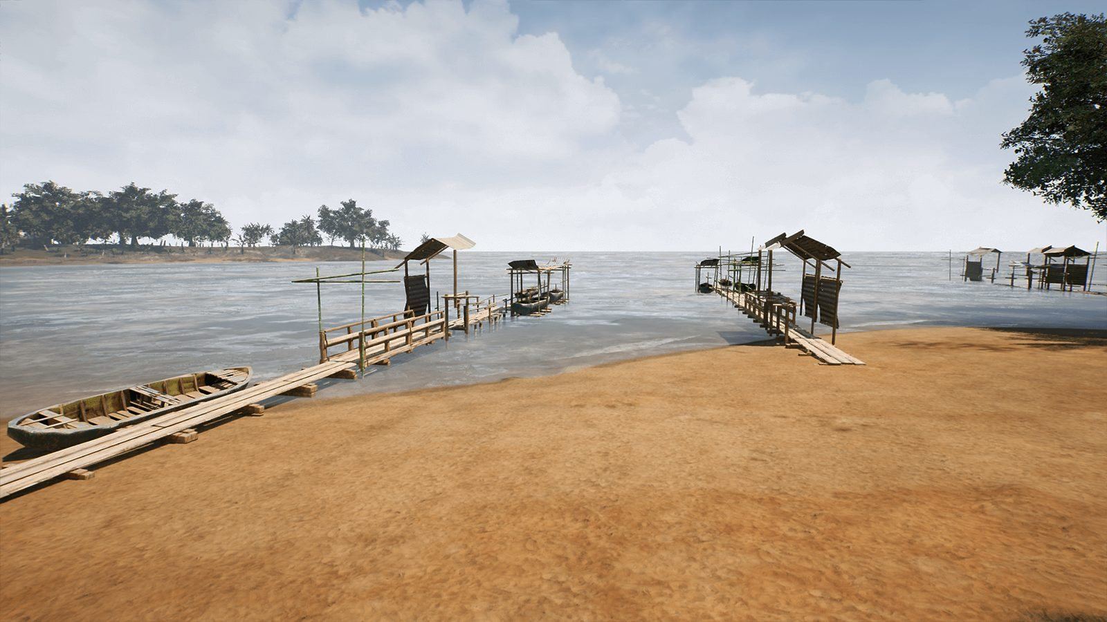 Shanty Village virtual production standing set — angle 9 on the L.A. & ABQ Castle Studios stage