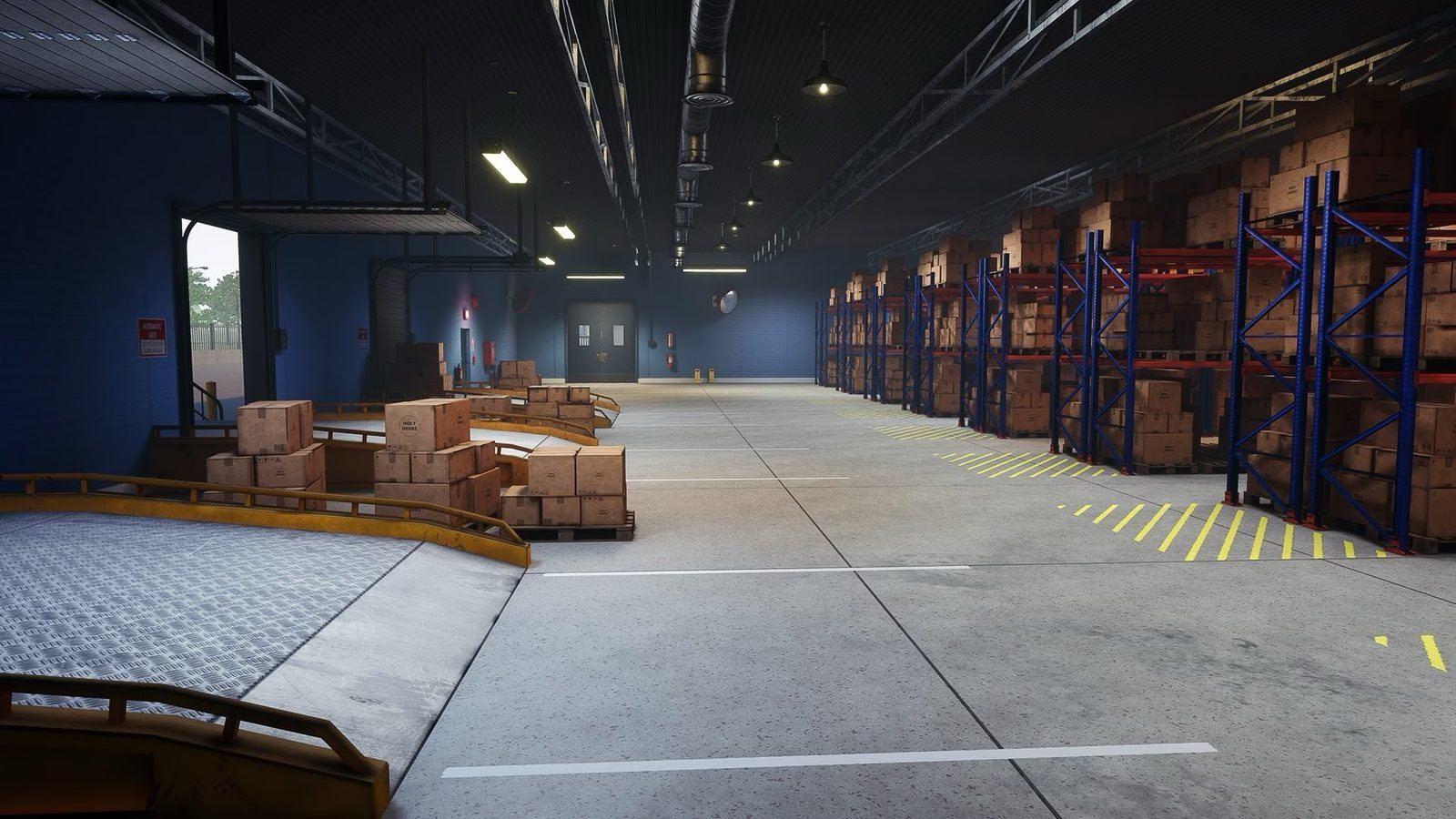 Shopping Plaza virtual production standing set — angle 21 on the L.A. & ABQ Castle Studios stage
