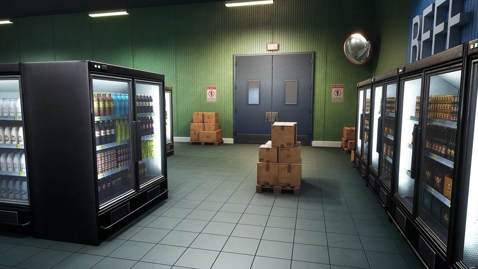 Shopping Plaza virtual production standing set — angle 23 on the L.A. & ABQ Castle Studios stage