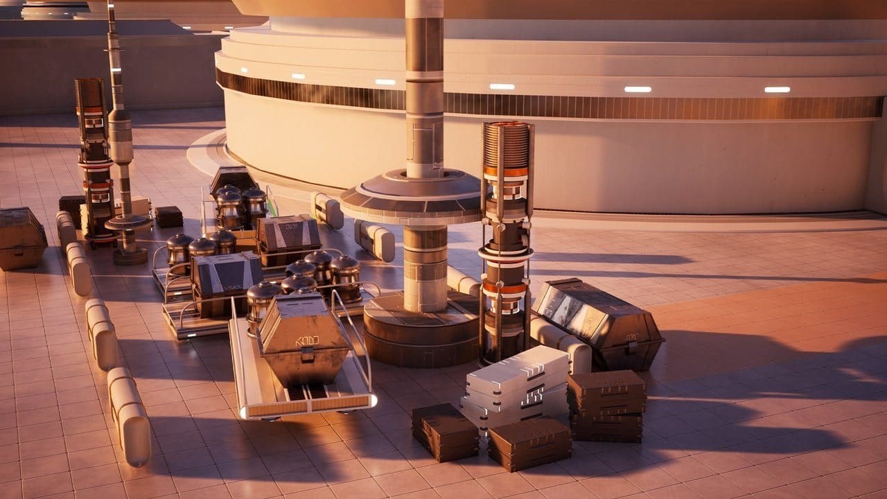 Skyline City virtual production standing set — angle 13 on the L.A. & ABQ Castle Studios stage
