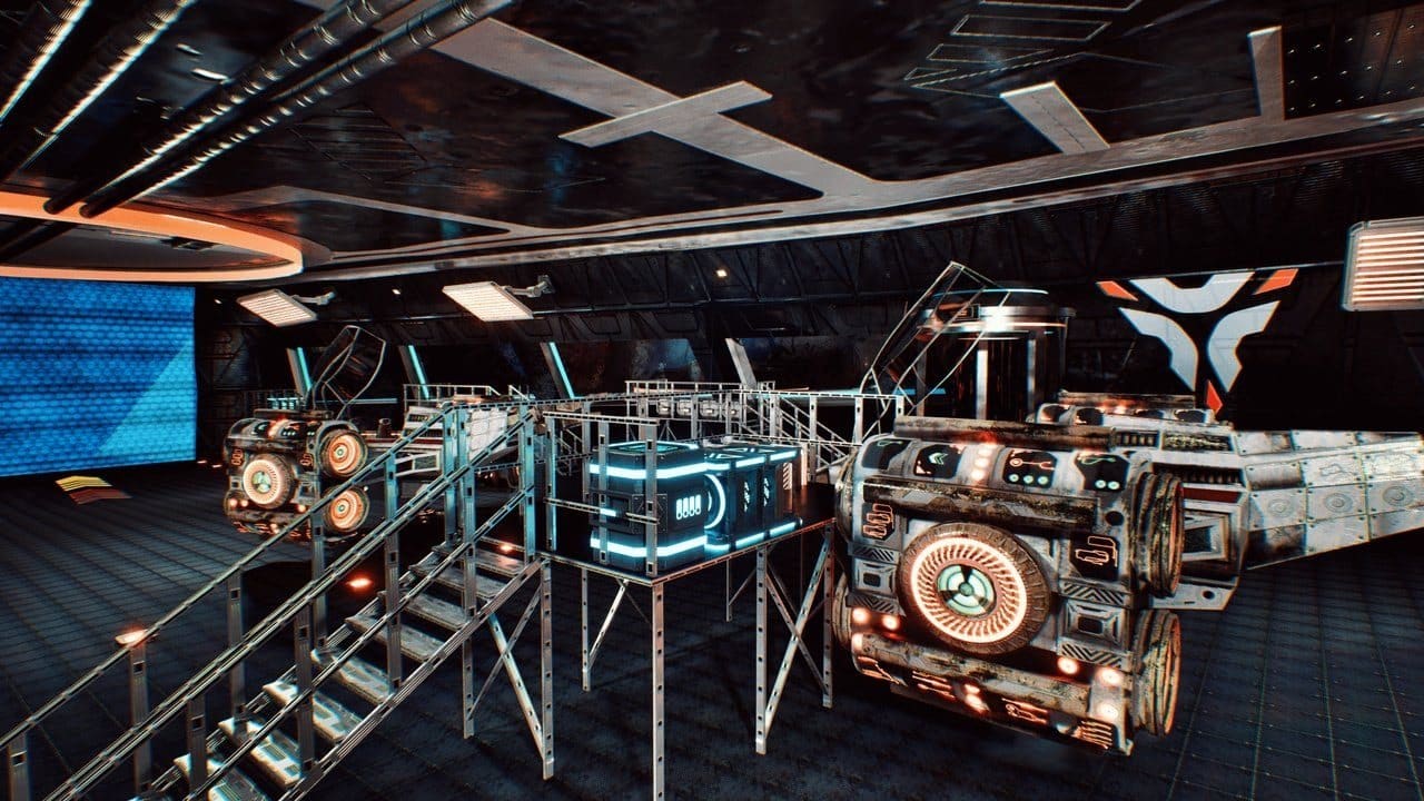Space Cruiser virtual production standing set — angle 14 on the L.A. & ABQ Castle Studios stage