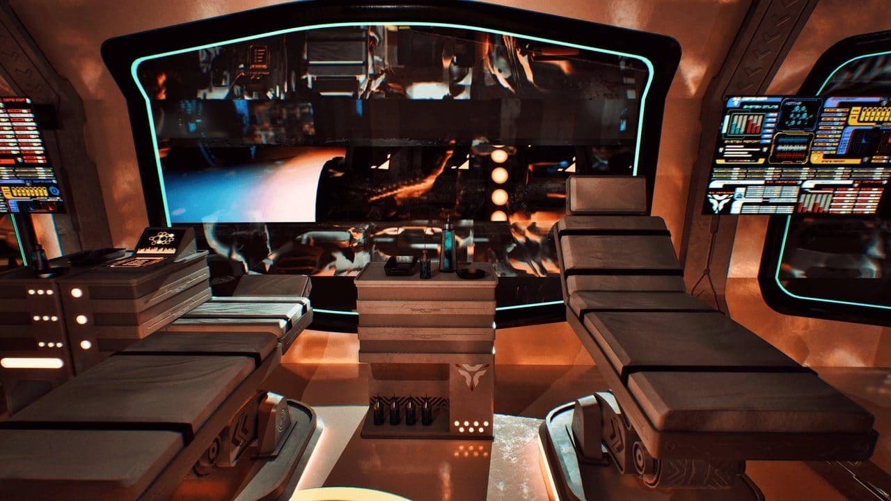 Space Cruiser virtual production standing set — angle 8 on the L.A. & ABQ Castle Studios stage
