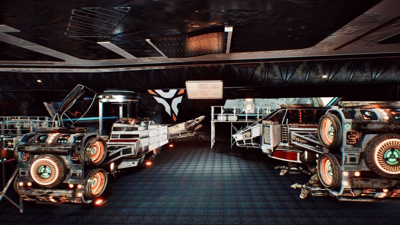 Space Cruiser virtual production standing set — angle 10 on the L.A. & ABQ Castle Studios stage