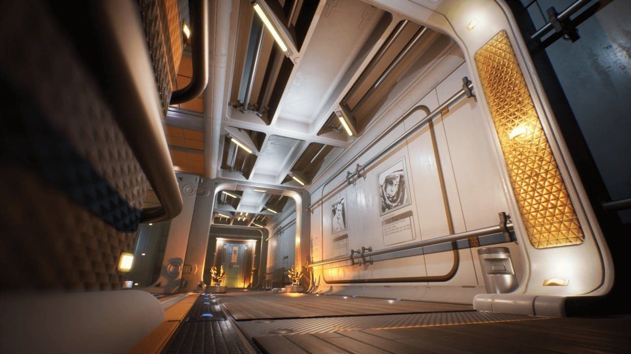 Space Habitat virtual production standing set — angle 9 on the L.A. & ABQ Castle Studios stage