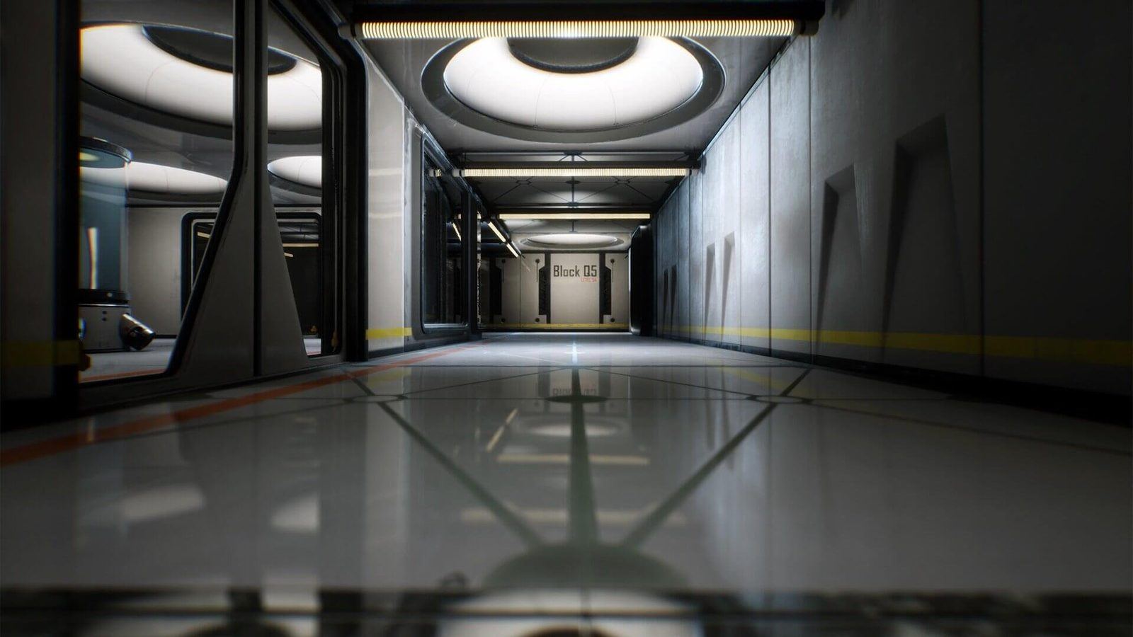 Space Laboratory virtual production standing set — angle 2 on the L.A. & ABQ Castle Studios stage