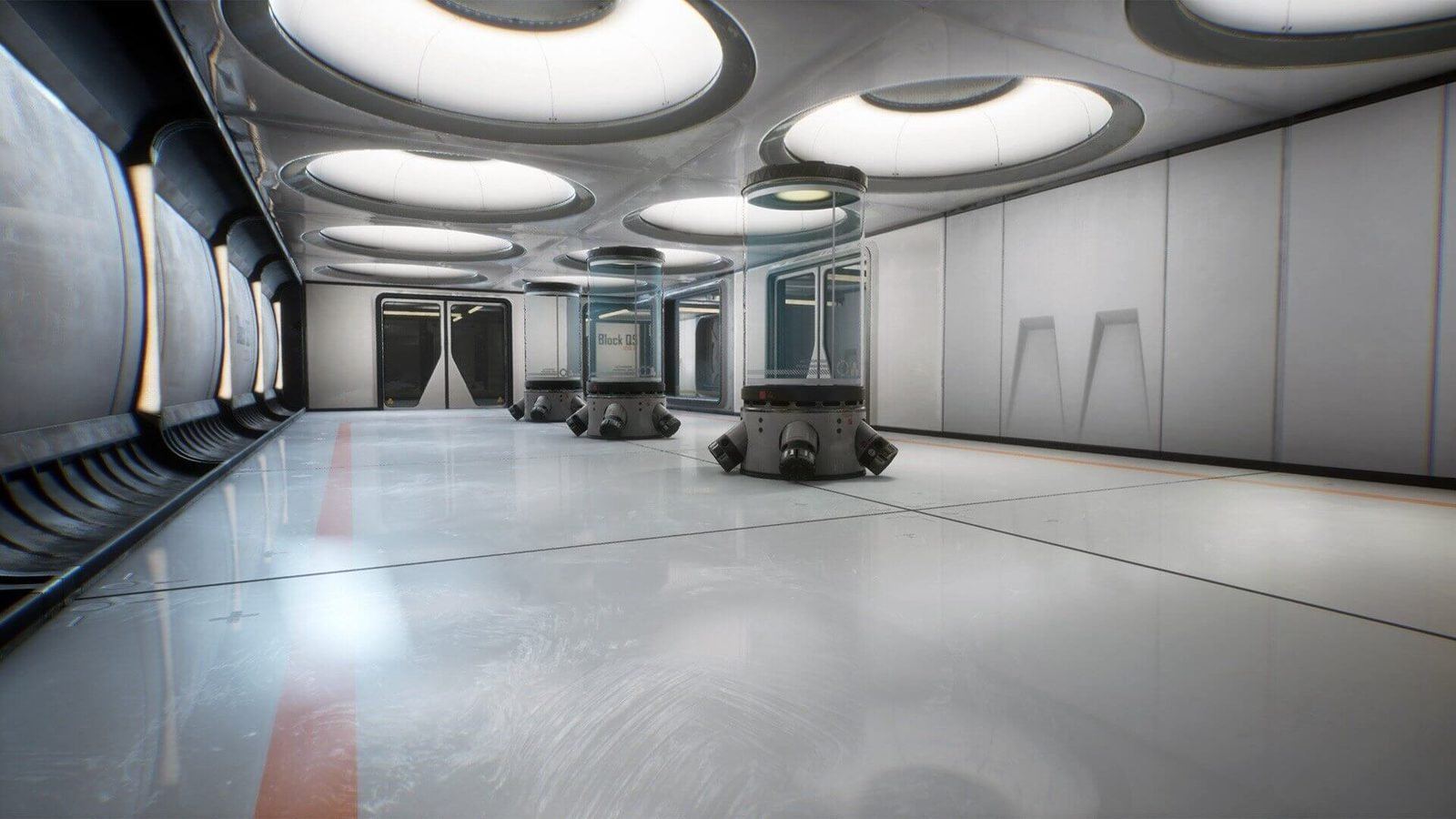 Space Laboratory virtual production standing set — angle 15 on the L.A. & ABQ Castle Studios stage