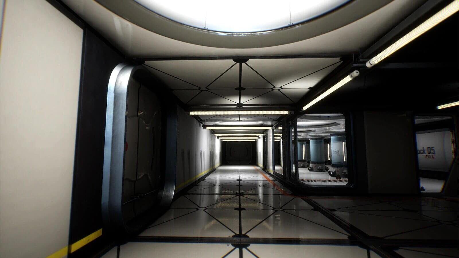 Space Laboratory virtual production standing set — angle 7 on the L.A. & ABQ Castle Studios stage