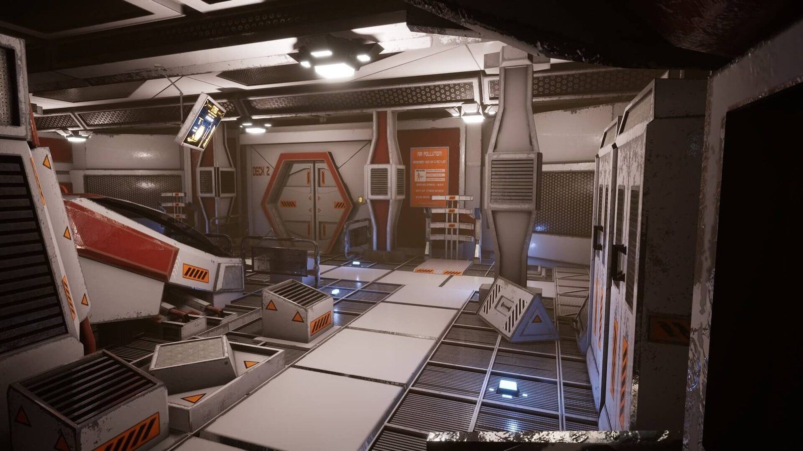Space Station virtual production standing set — angle 6 on the L.A. & ABQ Castle Studios stage