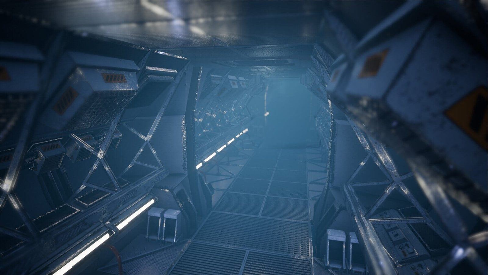 Space Station virtual production standing set — angle 7 on the L.A. & ABQ Castle Studios stage
