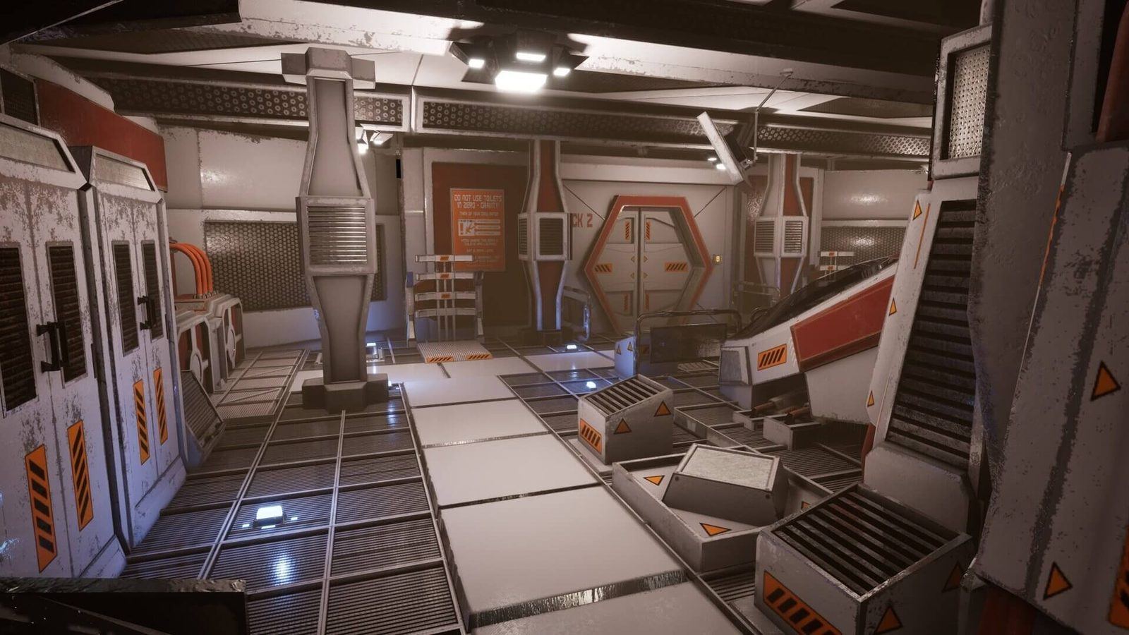 Space Station virtual production standing set — angle 8 on the L.A. & ABQ Castle Studios stage