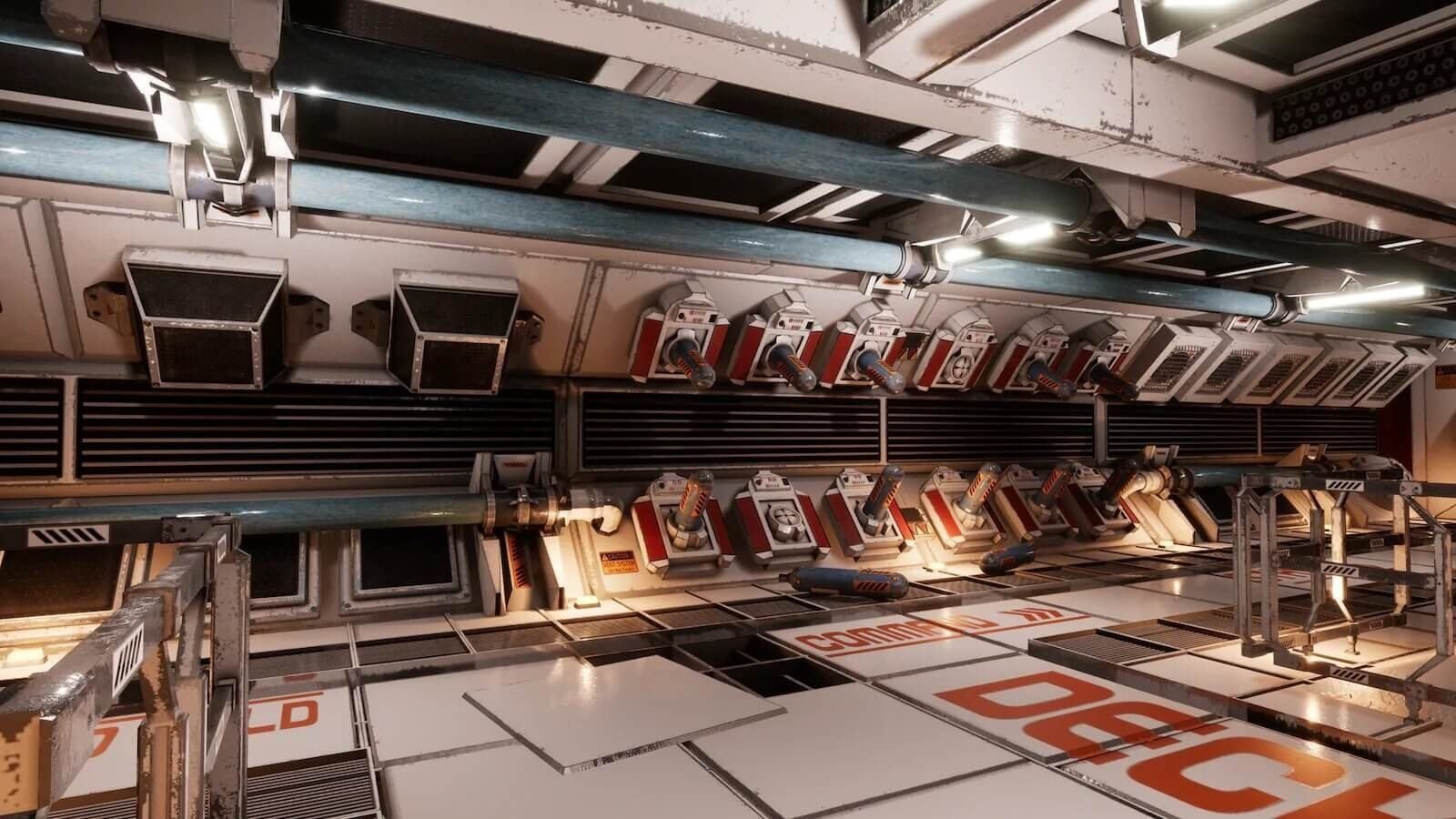 Space Station virtual production standing set — angle 9 on the L.A. & ABQ Castle Studios stage