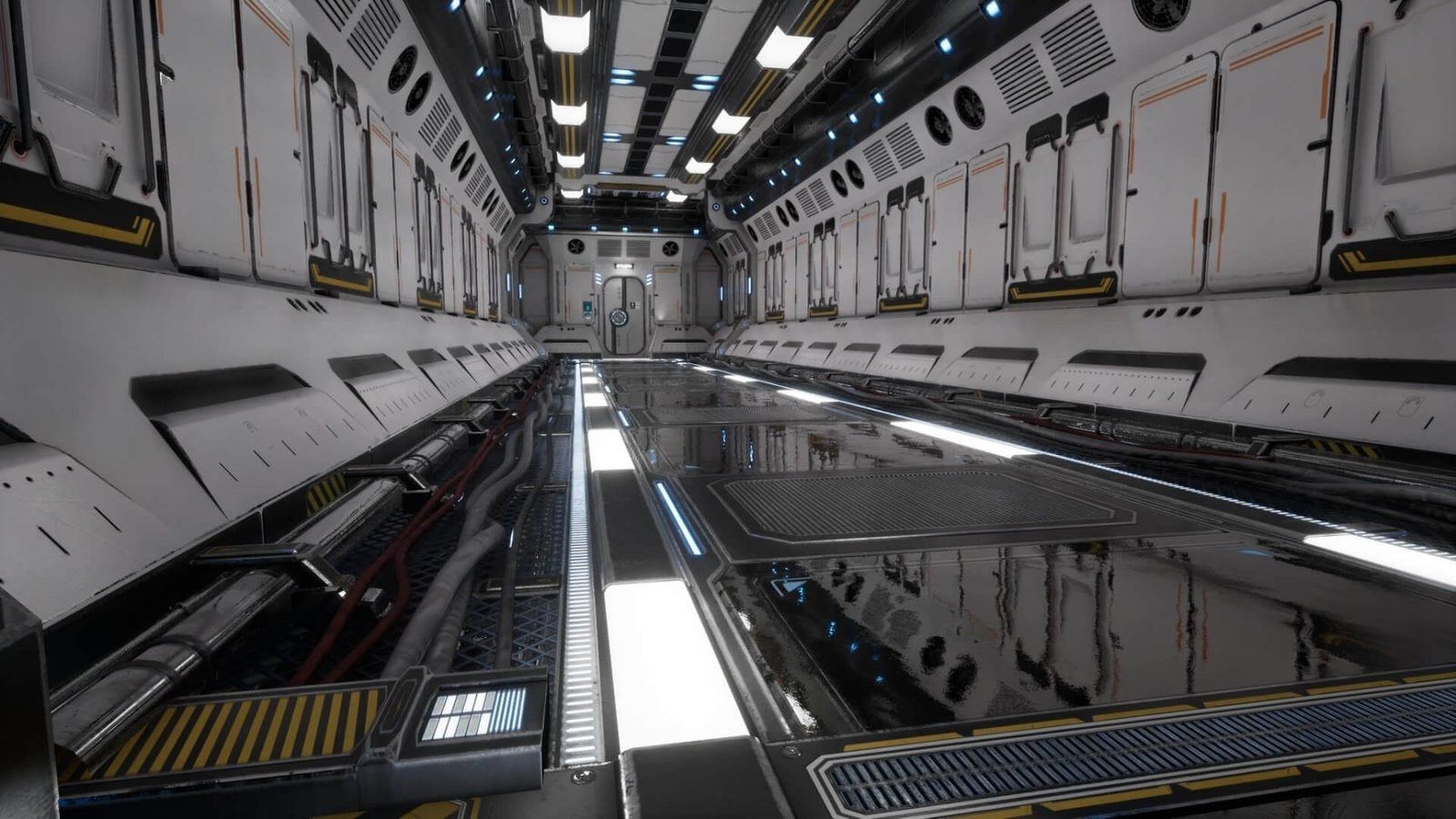 Space Station with Planet View virtual production standing set — angle 6 on the L.A. & ABQ Castle Studios stage