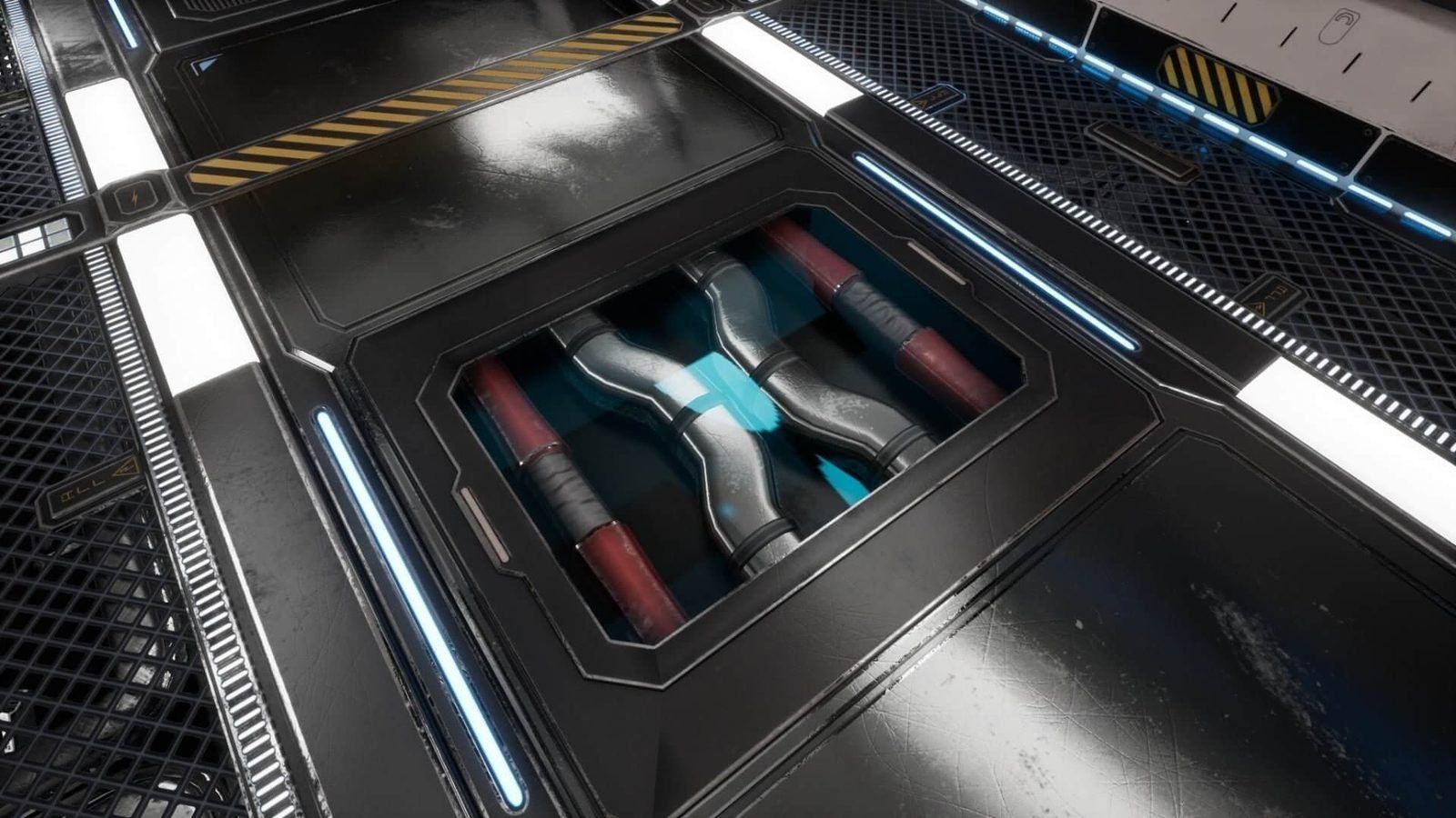 Space Station with Planet View virtual production standing set — angle 10 on the L.A. & ABQ Castle Studios stage
