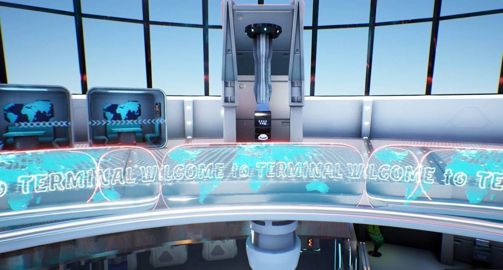 Spaceport virtual production standing set — angle 13 on the L.A. & ABQ Castle Studios stage