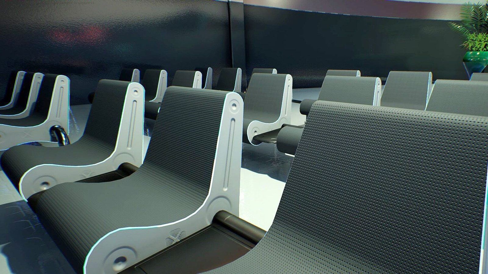 Spaceport virtual production standing set — angle 8 on the L.A. & ABQ Castle Studios stage