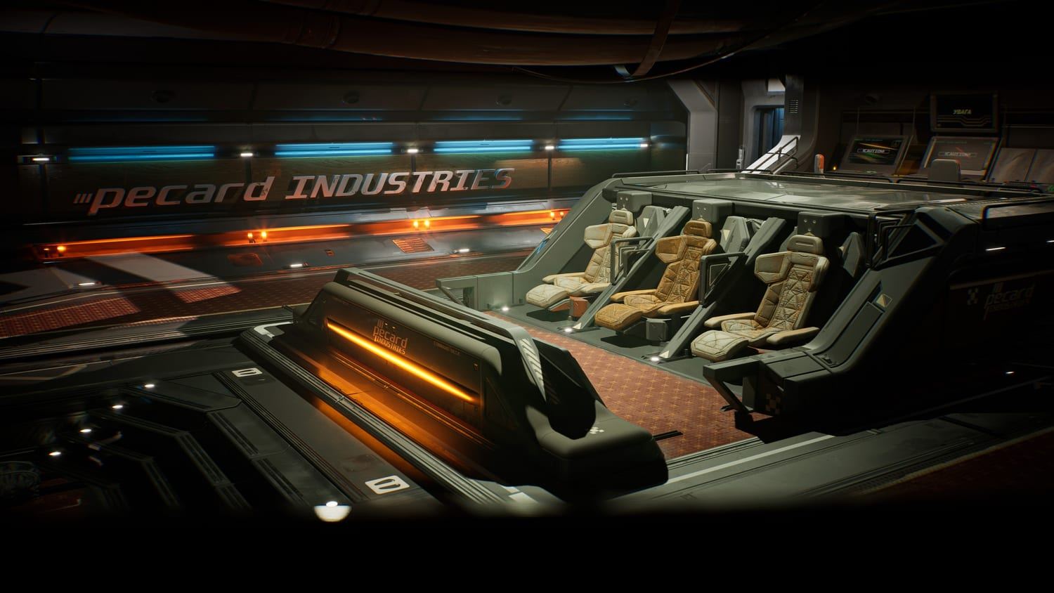 Spaceship Bridge virtual production standing set — angle 2 on the L.A. & ABQ Castle Studios stage