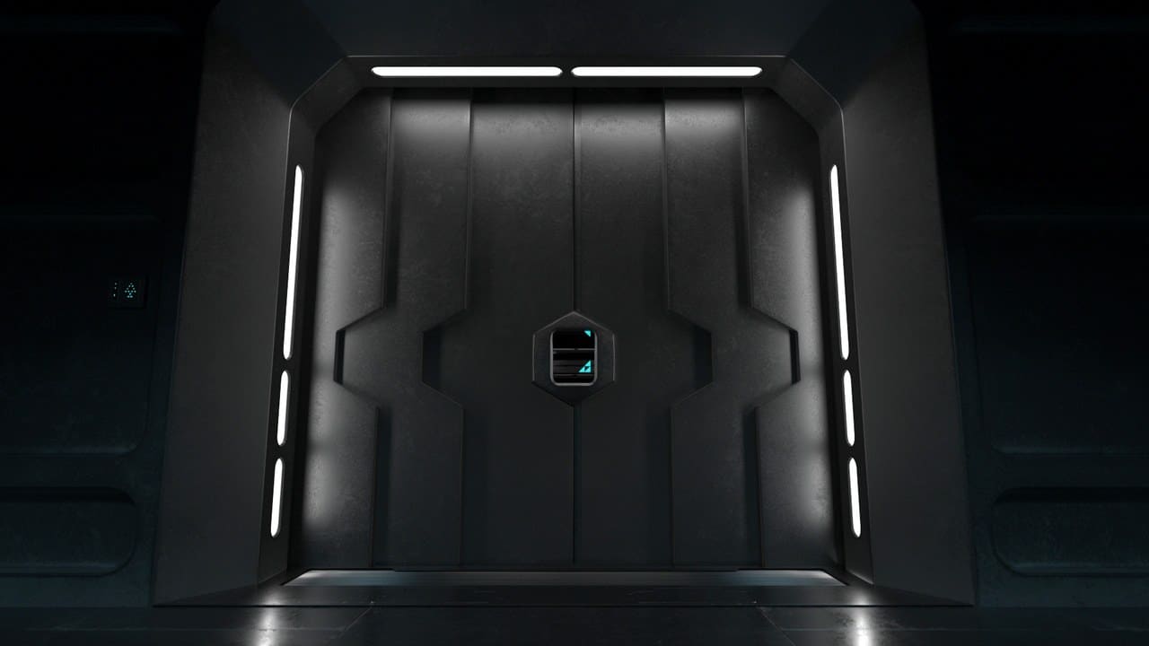 Spaceship Reactor Room virtual production standing set — angle 14 on the L.A. & ABQ Castle Studios stage